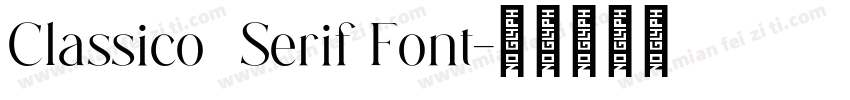 Classico   Serif Font字体转换